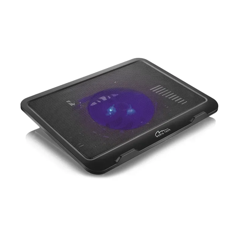 Media-Tech Silent Cooling Pad MT2660 330x250x40 mm must USB-sülearvuti jahutusalus 13,5 cm taustvalgustusega ventilaatoriga