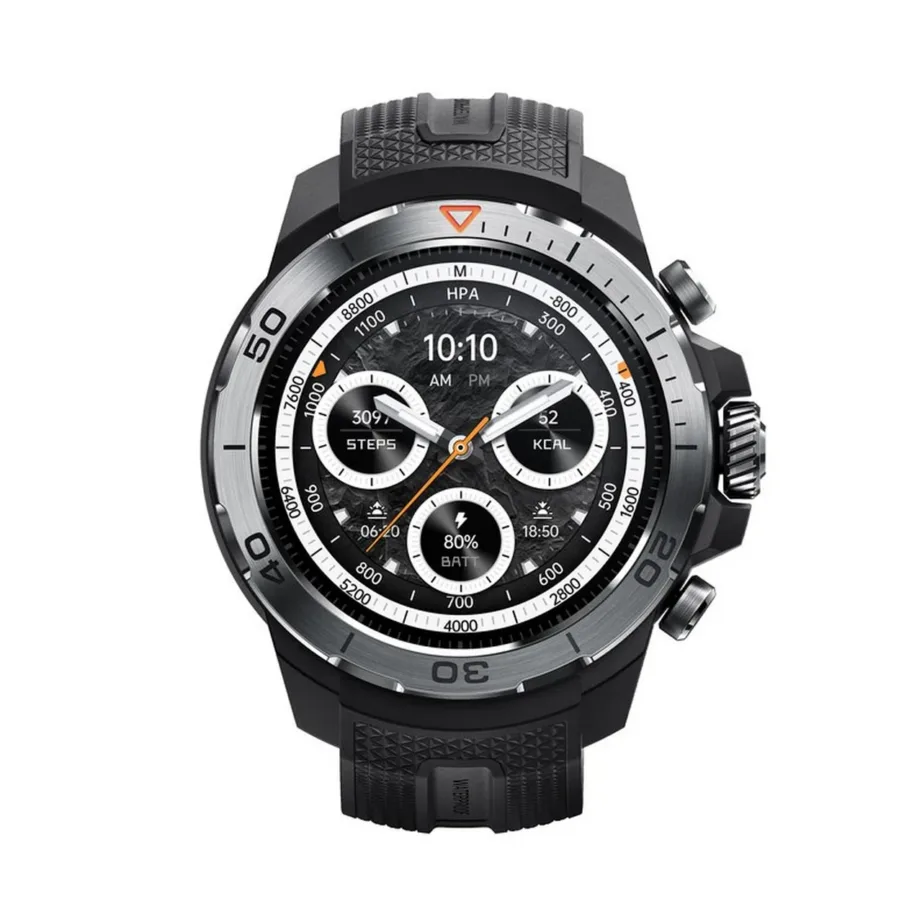 Mibro GS Explorer Obsidian Black 47,8 mm 10 ATM nutikell AMOLED-ekraani, GPS-i ja 20 päeva akuajaga – 5