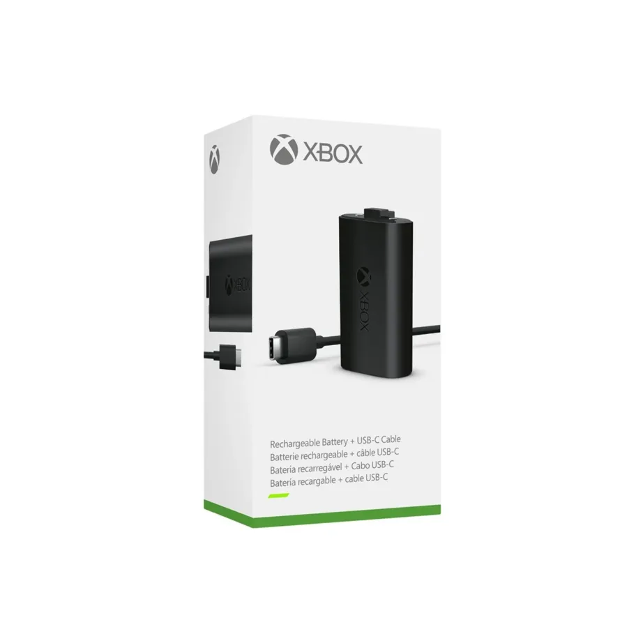 Microsoft SXW-00002 Play & Charge Kit must, USB-C kaabel, laetav aku Xbox One juhtmevabale kontrollerile – 5