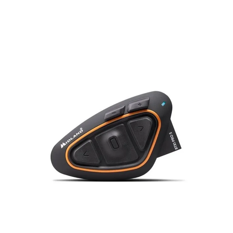 Midland BTX1 PRO S-SINGLE must IPX6 800 m Bluetooth 4.2 mootorratta intercom, 3 kasutajale, 20 h kõneaeg
