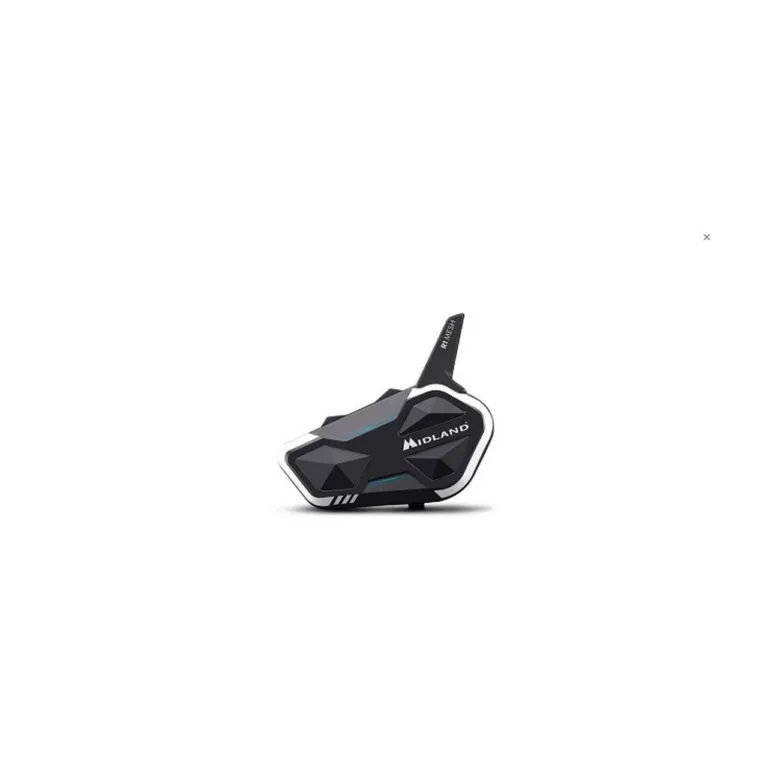 Midland R1 MESH SINGLE must IPX6 veekindel mootorratta intercom 6 kasutajale, 500 m ulatus, 23 h aku, 85x70x25 mm, USB-kaabel, 1 tk