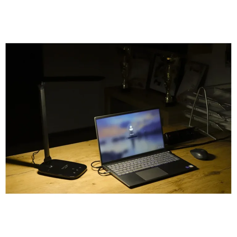 Montis MT042-BK 5,7 W must LED-laualamp, hämardatav ja värvimuutev, 144x58x410 mm