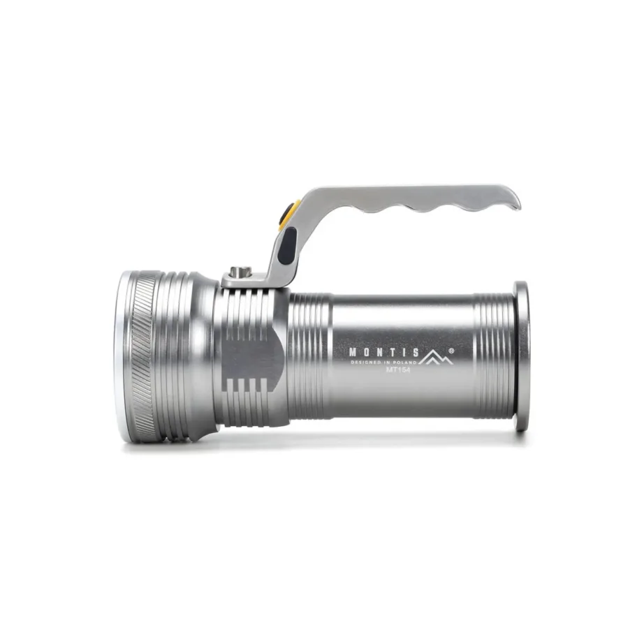 Montis MT154 5W LED alumiiniumist käsitaskulamp, 2×18650 laetav aku, 4000mAh, 150x65x95 mm, Type-C, hall – 2