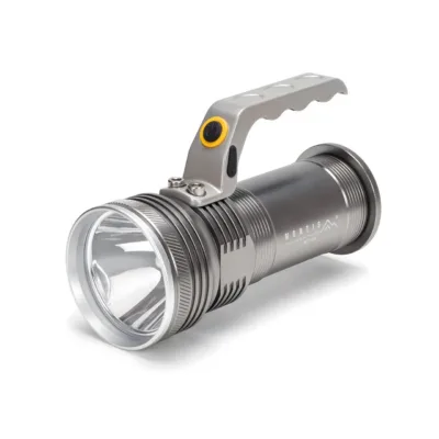 Montis MT154 5W LED alumiiniumist käsitaskulamp, 2x18650 laetav aku, 4000mAh, 150x65x95 mm, Type-C, hall