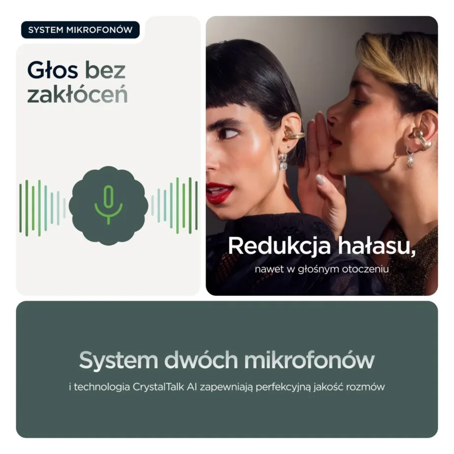 Motorola Moto Buds Loop PG38C07165 Trekking Green juhtmevabad binauraalsed ear-hook mürasummutusega kõrvaklapid Bluetooth 5.0, 8+37 h aku, Dolby Atmos, veekindel - 6