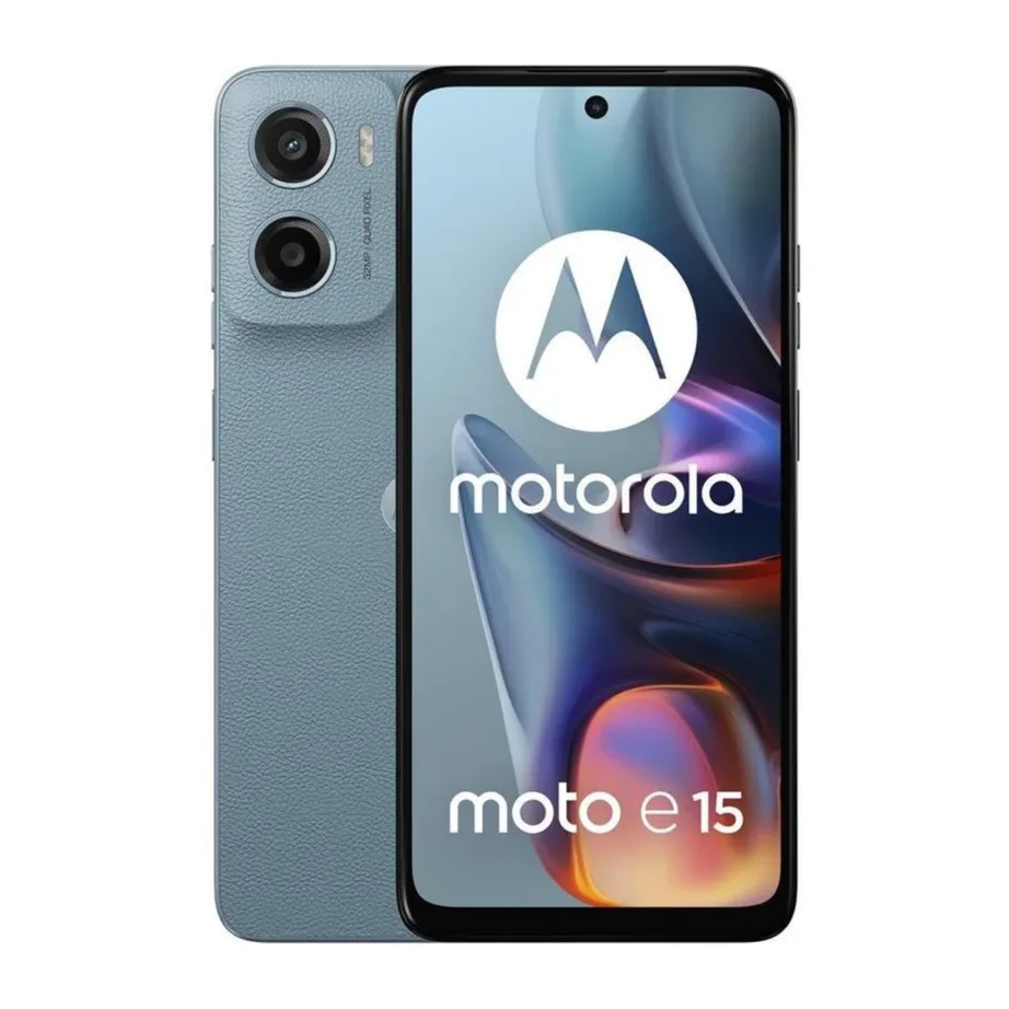 Motorola Moto e15 PB6S0005PL 6,67″ 2 GB/64 GB sinine Dual SIM 4G nutitelefon Android 14 Go, 5200 mAh, 32+8 MP kaamerad – 3