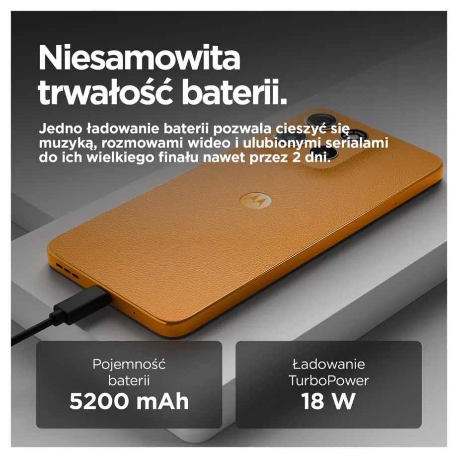 Motorola moto g15 PB6E0015PL 6,72″ 8GB/128GB oranž Dual SIM 4G nutitelefon, MediaTek Helio G81, Android 15, 5200mAh, IP54 – 5