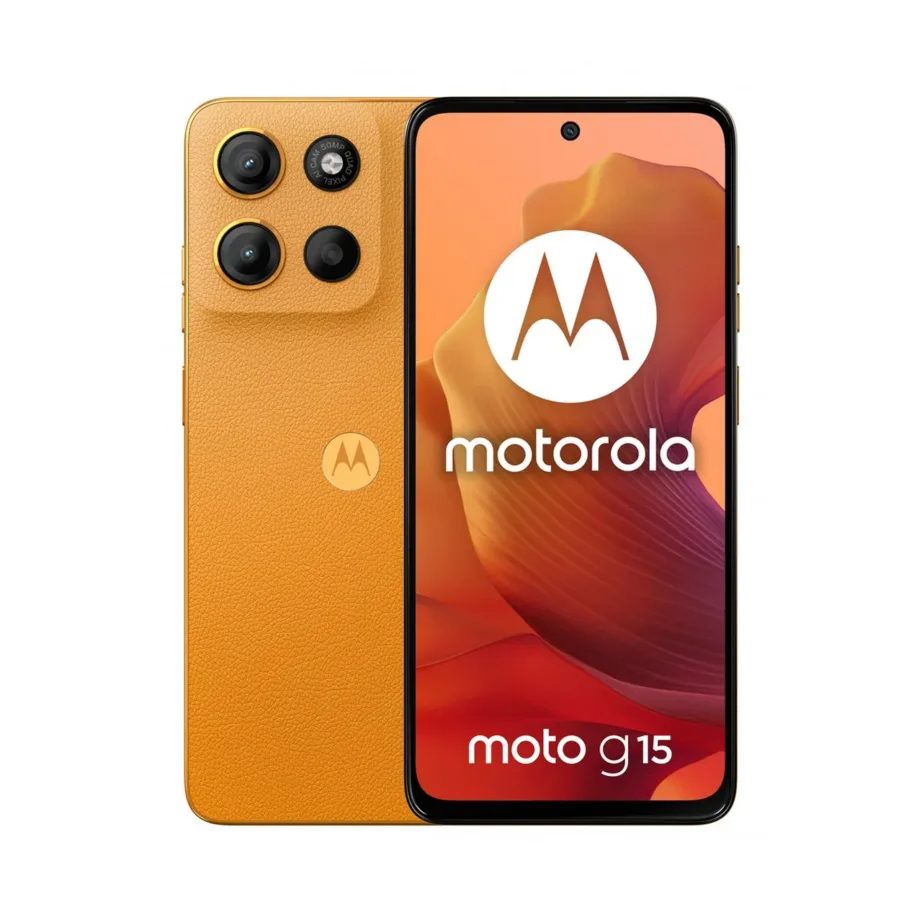 Motorola moto g15 PB6E0015PL 6,72″ 8GB/128GB oranž Dual SIM 4G nutitelefon, MediaTek Helio G81, Android 15, 5200mAh, IP54 – 8