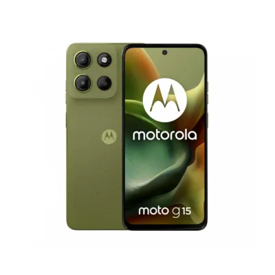 Motorola moto g15 PB6E0016PL 6,72" 8GB/128GB roheline 4G Dual SIM IP54 tehisnahast korpusega nutitelefon, 5200 mAh aku, Android 15