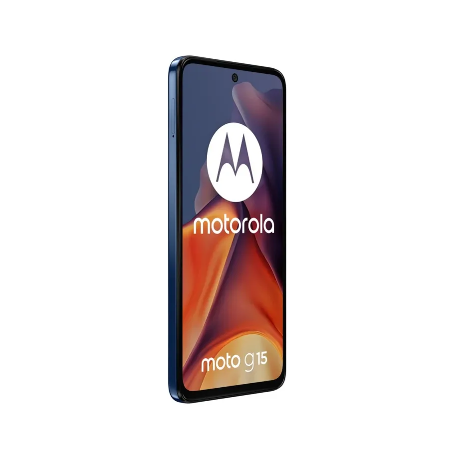 Motorola moto g15 PB6E0062PL 6,72″ 8GB/128GB tumesinine Dual SIM Android 15 nutitelefon, MediaTek Helio G81, 5200 mAh aku, IP54, kunstnahast korpus – 3