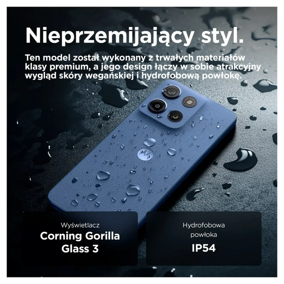 Motorola moto g15 PB6E0062PL 6,72″ 8GB/128GB tumesinine Dual SIM Android 15 nutitelefon, MediaTek Helio G81, 5200 mAh aku, IP54, kunstnahast korpus – 7