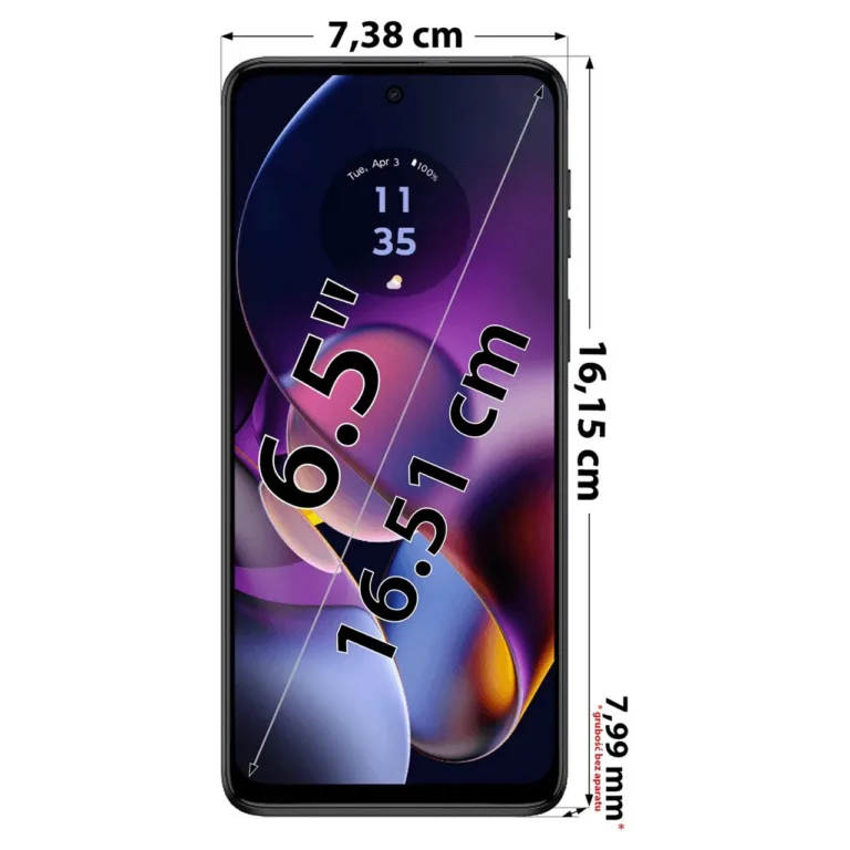 Motorola Moto G54 Power 5G Dual SIM 8GB/256GB Midnight Blue nutitelefon, 6,5'' FHD 120Hz ekraan, MediaTek Dimensity 7020, 6000mAh aku, Android 13