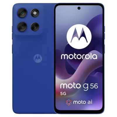 Motorola Moto G56 5G PB7Y0032PL 8GB/256GB Dazzling Blue nutitelefon 6,72" FHD+ ekraaniga, 50MP topeltkaamera, 5200mAh aku, Android 15