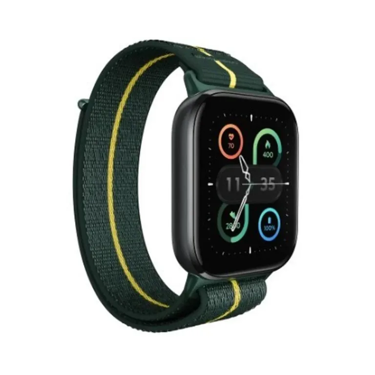 Motorola Moto Watch Fit PG38C07182 44,5x37,9 mm must/roheline OLED puuteekraaniga IP68 nutikell, 1,9
