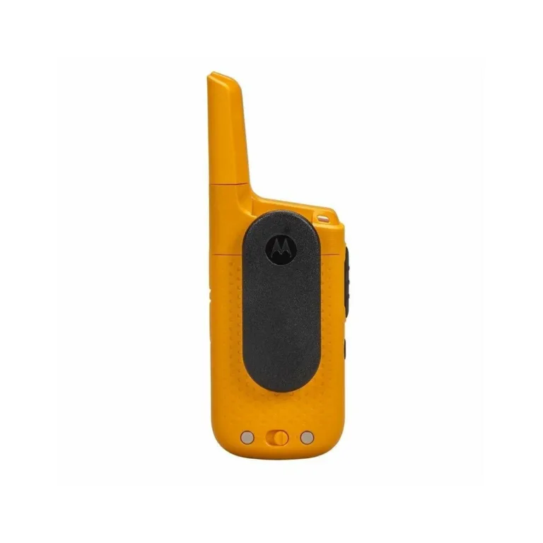 Motorola MOTO72Y 2 tk 16-kanaliline IP54 PMR446 raadiosaatjakomplekt, kollane, 8 km ulatus, 24 h liitiumakuga