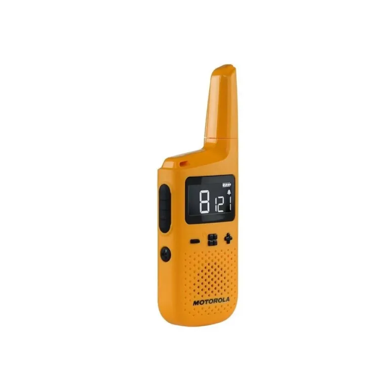 Motorola MOTO72Y 2 tk 16-kanaliline IP54 PMR446 raadiosaatjakomplekt, kollane, 8 km ulatus, 24 h liitiumakuga