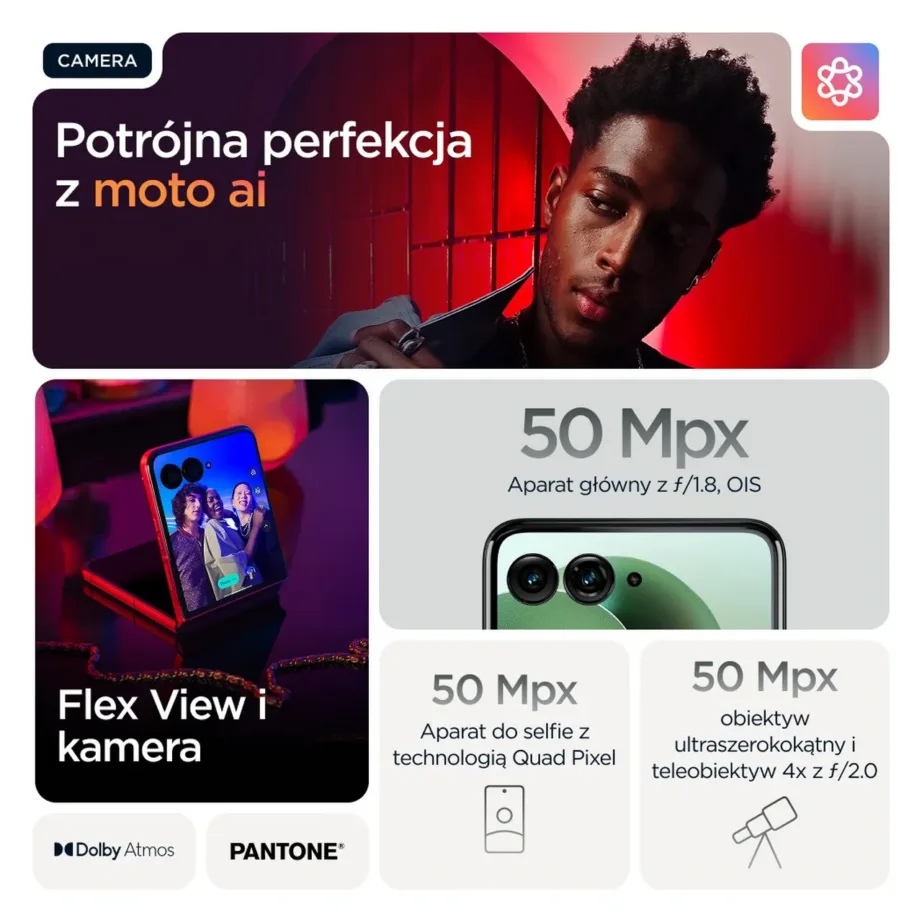 Motorola razr 60 Ultra PB8R0006PL 16GB/512GB 6,96″ volditav 5G nutitelefon, Android 15, 4700 mAh aku, rohelise Alcantara korpusega, IP48 - 27