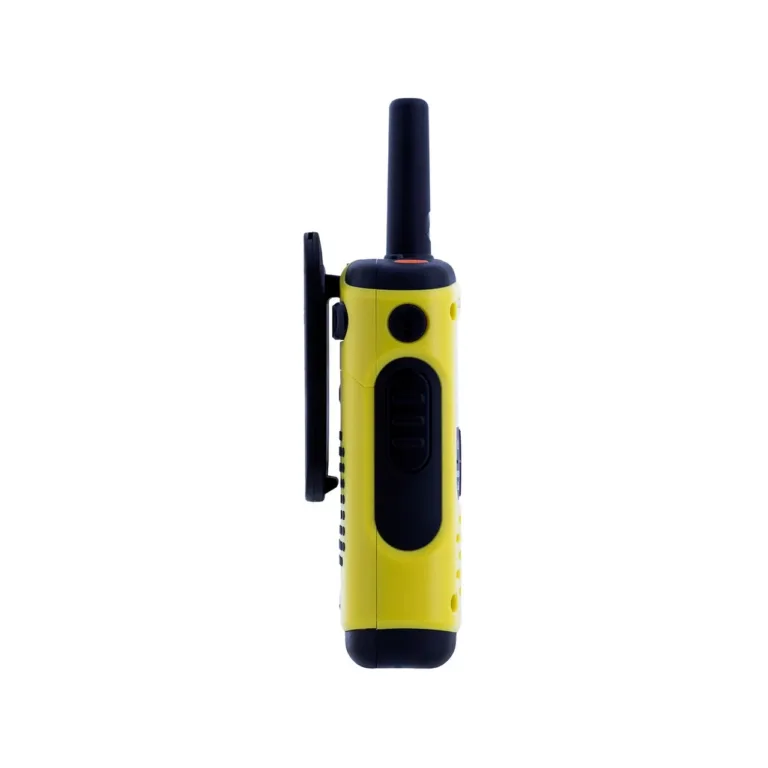 Motorola T92 H2O MOTO92H 16-kanaliline veekindel raadiosaatjate komplekt (2 tk, IP67, 10 km ulatus, must/kollane, NiMH akud, vööklambrid, reisikott)