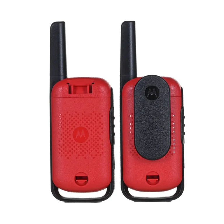 Motorola TALKABOUT T42 16-kanaline must/punane raadiosaatja, LCD ekraan, 8 km ulatus