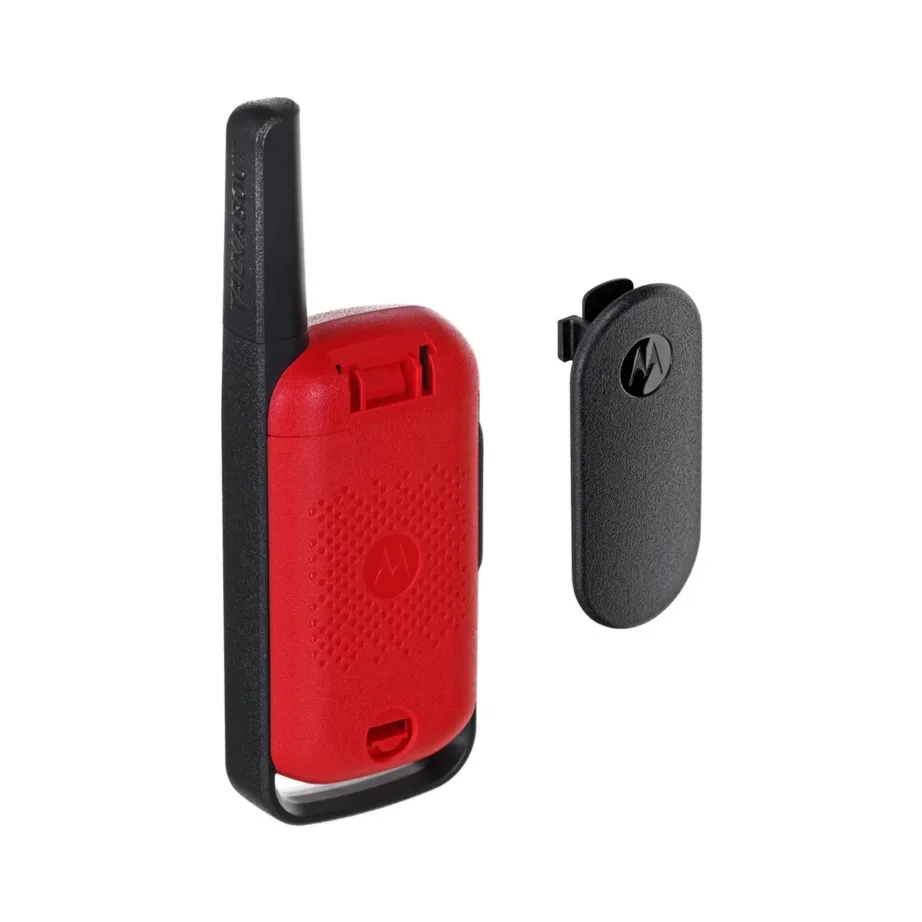 Motorola TALKABOUT T42 16-kanaline must/punane raadiosaatja, LCD ekraan, 8 km ulatus – 5