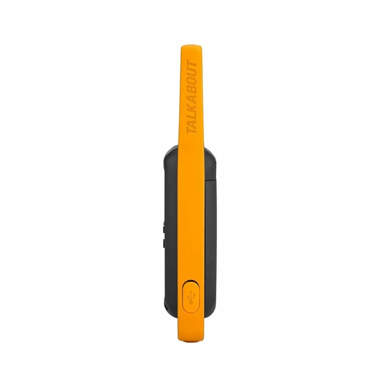 Motorola Talkabout T82 Extreme Quad Pack 16-kanaliline PMR raadiokomplekt (4 tk), IPX4, must/oranž, 10 km ulatus, laetavad NiMH akud