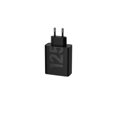 Motorola TurboPower PG38C06280 125W universaalne must USB-C AC kiirlaadija (GaN, 1 m kaabel, EU pistik, sisend 100–240 V, 1 seade)