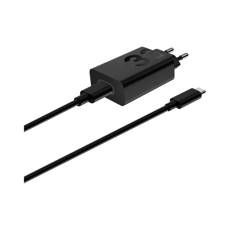 Motorola TurboPower PG38C06448 33W GaN must USB-C kiirlaadija 1 m kaabliga, EU pistik, universaalne