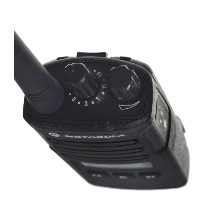 Motorola XT460 16-kanaliline IP55 must PMR käsiraadio, 0,5 W saatja, laetav NiMH aku, LED-ekraan, profikasutuseks
