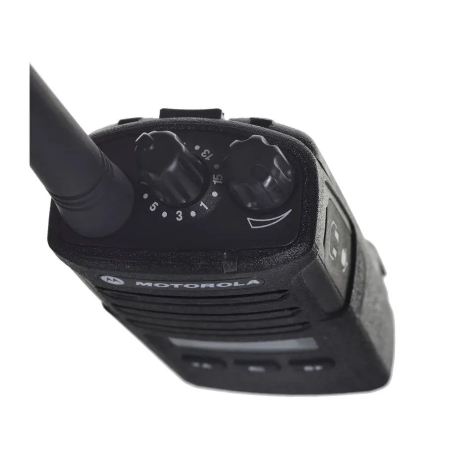 Motorola XT460 16-kanaliline IP55 must PMR käsiraadio, 0,5 W saatja, laetav NiMH aku, LED-ekraan, profikasutuseks – 2