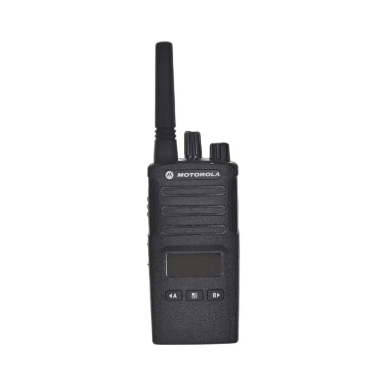 Motorola XT460 16-kanaliline IP55 must PMR käsiraadio, 0,5 W saatja, laetav NiMH aku, LED-ekraan, profikasutuseks