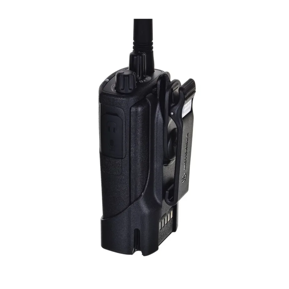 Motorola XT460 16-kanaliline IP55 must PMR käsiraadio, 0,5 W saatja, laetav NiMH aku, LED-ekraan, profikasutuseks – 10