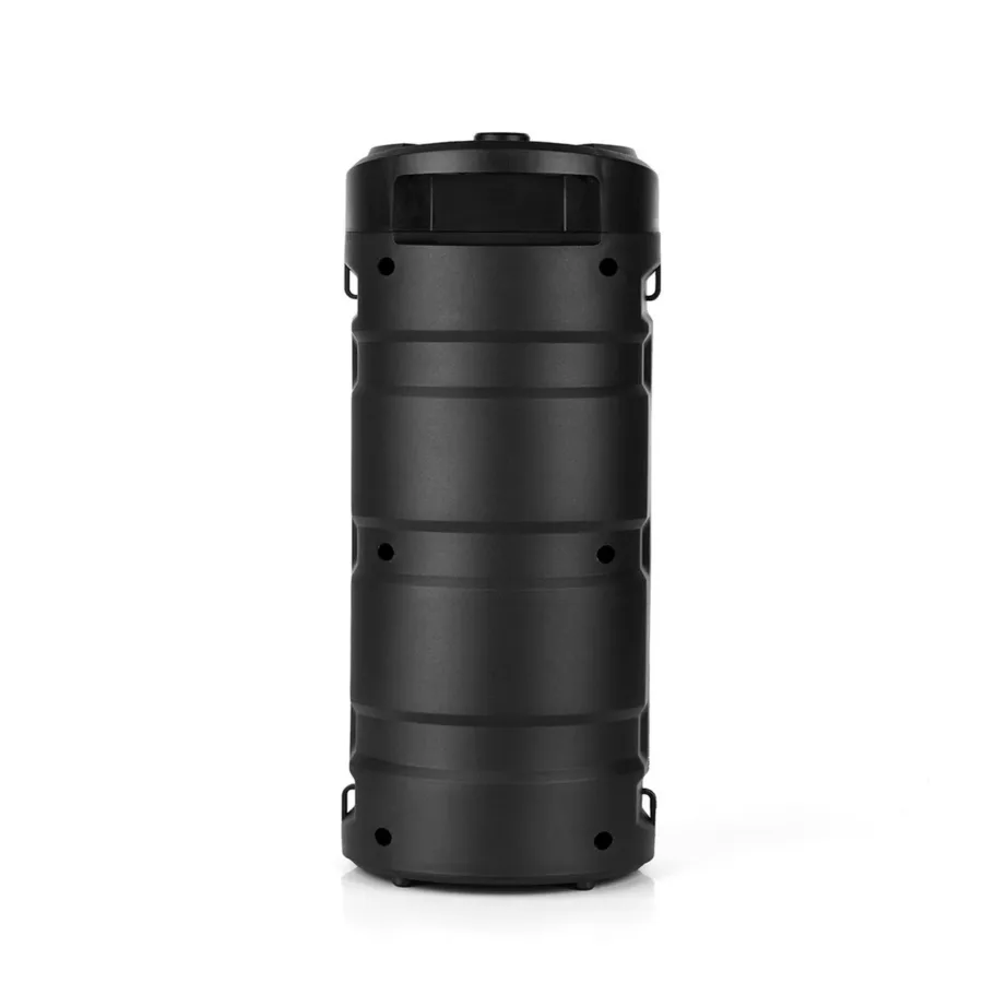 Must Bluetooth-kaasaskantav kõlar Media-Tech PARTYBOX KEG BT MT3165 V2.0 40 W, Bluetooth 5.0, FM-raadio, microSD, USB, 8-tunnine aku, LED-ekraan, must, 170x170x395 mm – 2