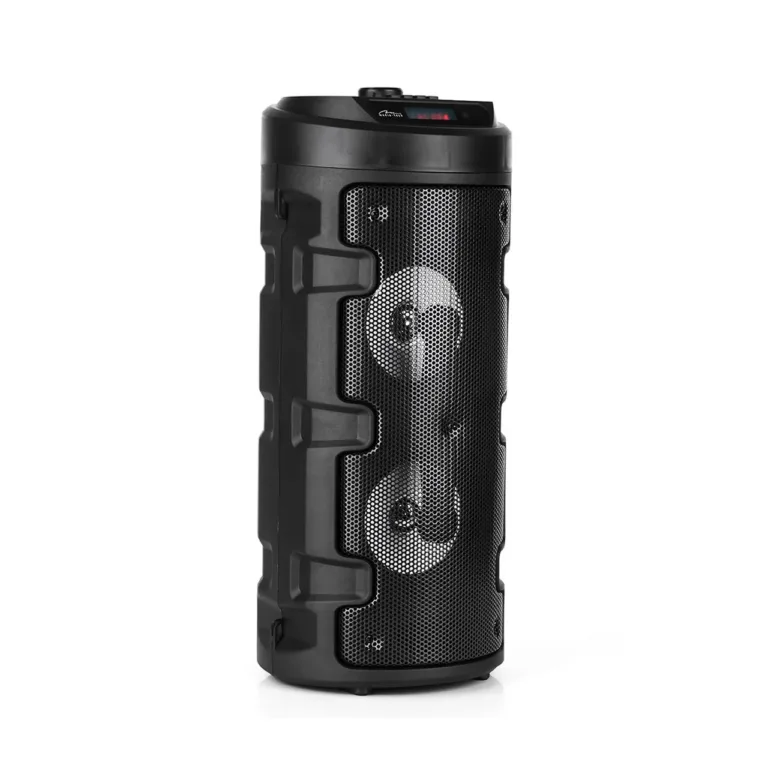 Must Bluetooth-kaasaskantav kõlar Media-Tech PARTYBOX KEG BT MT3165 V2.0 40 W, Bluetooth 5.0, FM-raadio, microSD, USB, 8-tunnine aku, LED-ekraan, must, 170x170x395 mm