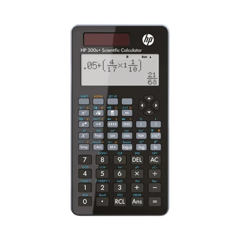 Must teaduslik kalkulaator HP 300SPLUS 315 funktsiooniga, LCD-ekraan, 84x155x20 mm