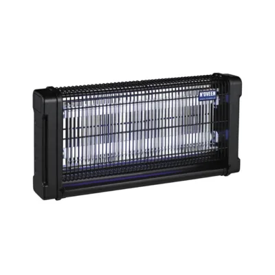 N'OVEEN IKN-30BLAC 54 cm must UV putukatõrjelamp 120 m² jaoks, 2x15W vahetatavate UVA torudega, IPX4, riputatav, siseruumidesse ja välitingimustesse