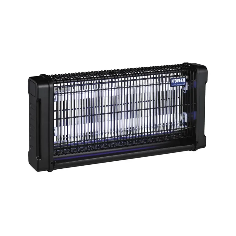 N'OVEEN IKN-30BLAC 54 cm must UV putukatõrjelamp 120 m² jaoks, 2x15W vahetatavate UVA torudega, IPX4, riputatav, siseruumidesse ja välitingimustesse