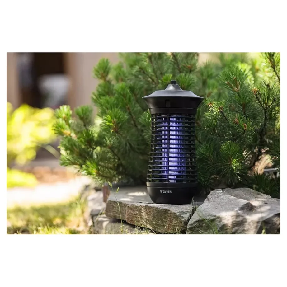 N’OVEEN IKN18 18W IPX4 must elektriline putukalamp, metall/ABS, 100 m², siseruumidesse ja õue, riputatav, 175x175x330 mm – 4