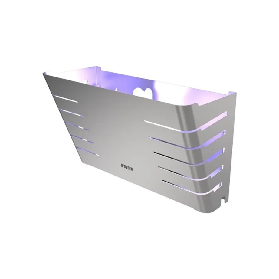 N’OVEEN IKN2050 7 W roostevabast terasest UV-A LED putukalamp, katvus 80 m², inox – 2