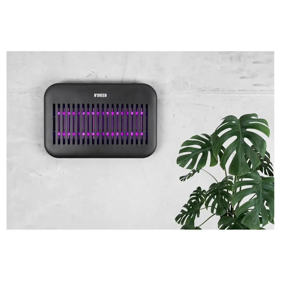 N’OVEEN IKN550 375x250x45 mm must LED-laetav putukalamp, 1800 mAh aku, 40 m² alale, siseruumidesse ja õue – 5