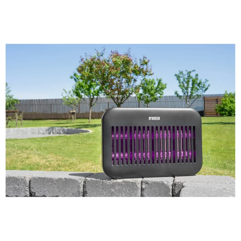 N’OVEEN IKN550 375x250x45 mm must LED-laetav putukalamp, 1800 mAh aku, 40 m² alale, siseruumidesse ja õue – 6