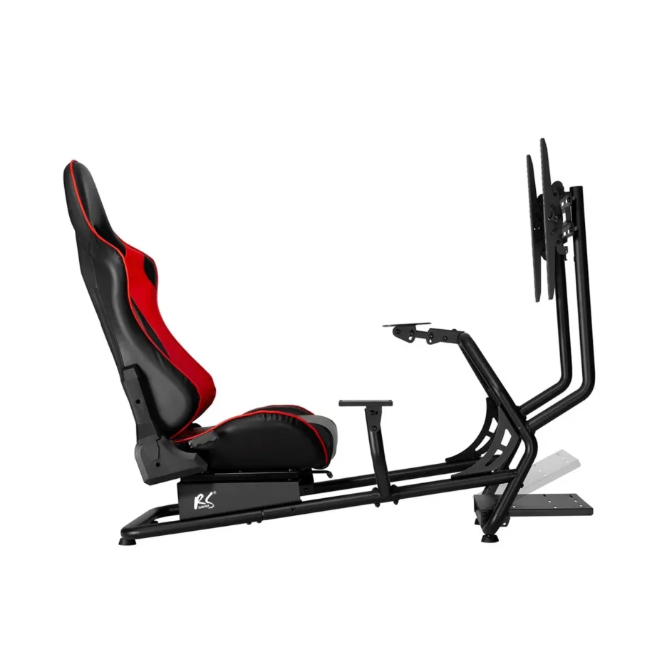 NanoRS RS160 must 3-ühes mängutool roolialuse ja kuni 50″ ekraani kinnitusega, mõõdud 84x57x52 cm, VESA 100×100–400×400 – 4