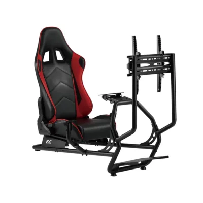 NanoRS RS160 must 3-ühes mängutool roolialuse ja kuni 50" ekraani kinnitusega, mõõdud 84x57x52 cm, VESA 100x100–400x400