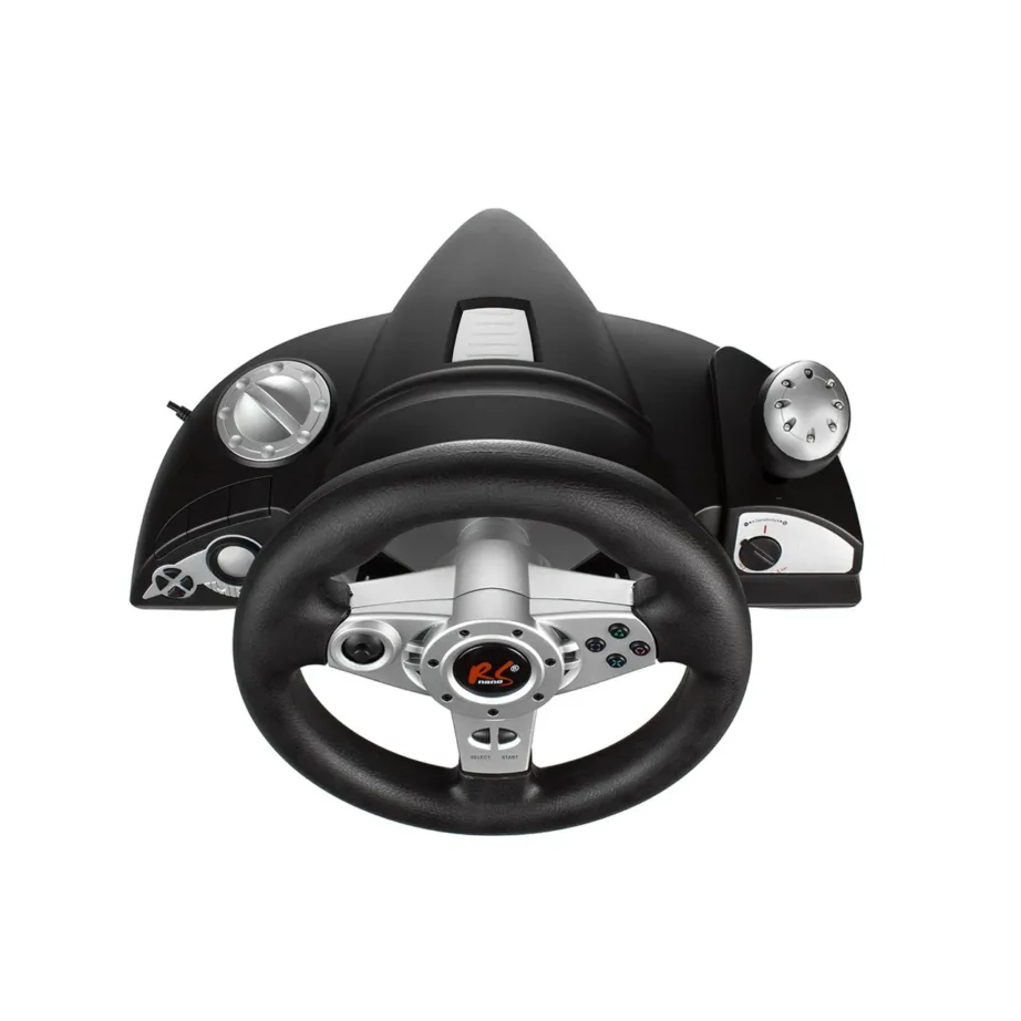 NanoRS RS700 270° USB mängurool pedaalidega must/hõbe PC, PS4, Xbox One, Switch, Android – 2