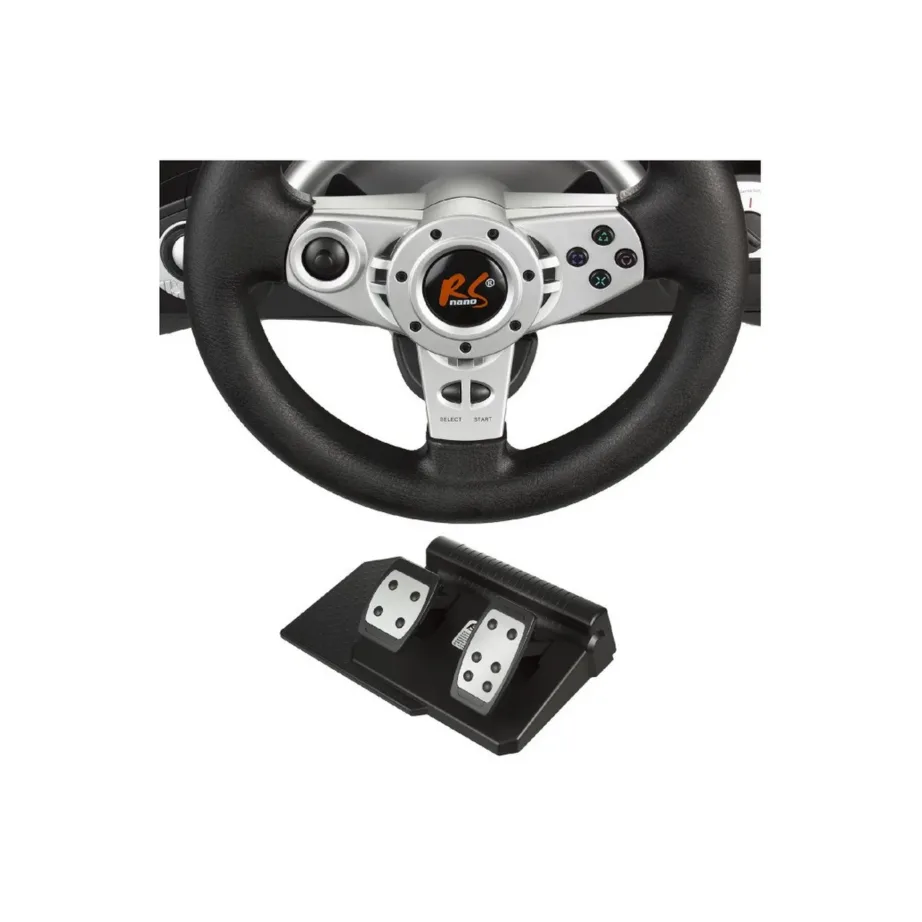 NanoRS RS700 270° USB mängurool pedaalidega must/hõbe PC, PS4, Xbox One, Switch, Android – 14