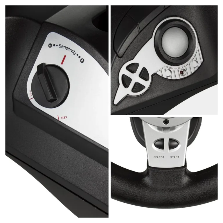 NanoRS RS700 270° USB mängurool pedaalidega must/hõbe PC, PS4, Xbox One, Switch, Android