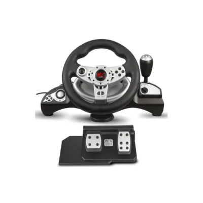 NanoRS RS700 270° USB mängurool pedaalidega must/hõbe PC, PS4, Xbox One, Switch, Android
