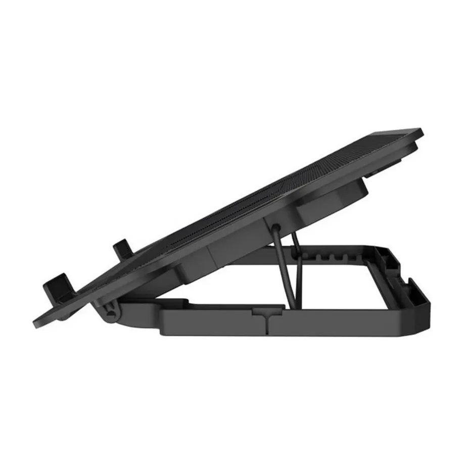 Natec Dipper 2 NPL-2252 17,3″ sülearvuti jahutusalus, 180 mm ventilaator, kiirusreguleerimine, sinine LED, must, metall/ABS, USB – 11