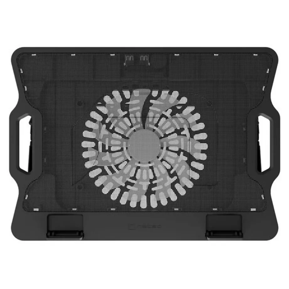 Natec Dipper 2 NPL-2252 17,3″ sülearvuti jahutusalus, 180 mm ventilaator, kiirusreguleerimine, sinine LED, must, metall/ABS, USB – 13