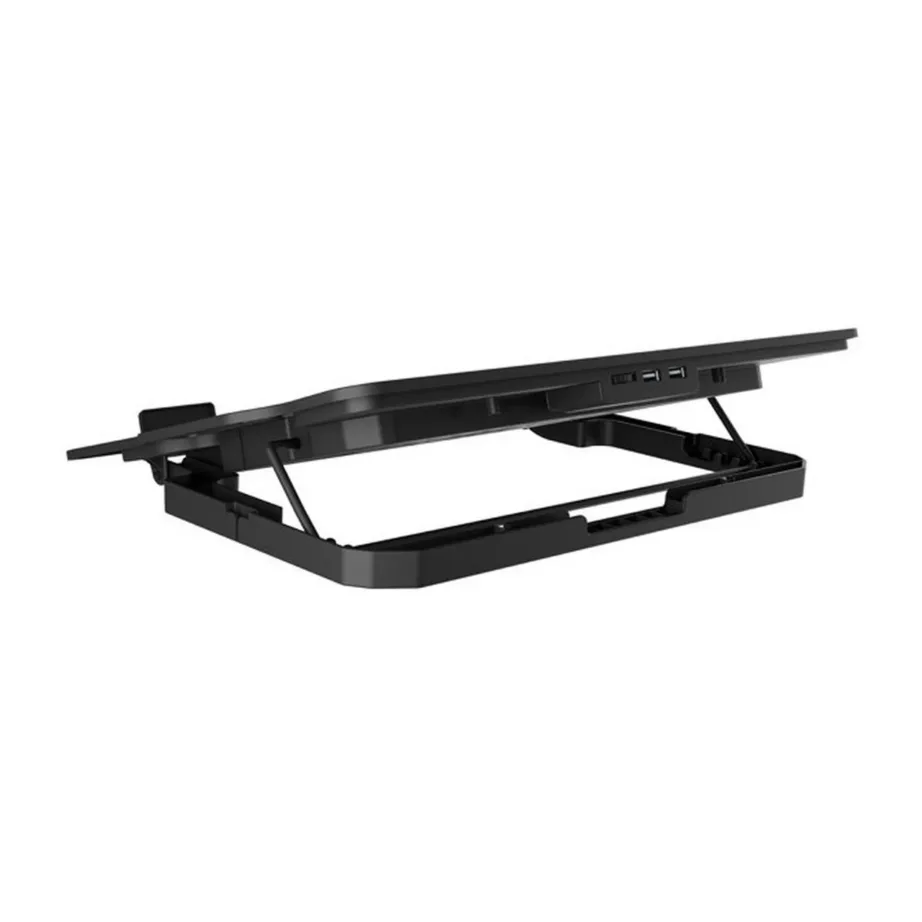 Natec Dipper 2 NPL-2252 17,3″ sülearvuti jahutusalus, 180 mm ventilaator, kiirusreguleerimine, sinine LED, must, metall/ABS, USB – 5