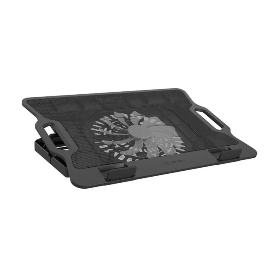 Natec Dipper 2 NPL-2252 17,3″ sülearvuti jahutusalus, 180 mm ventilaator, kiirusreguleerimine, sinine LED, must, metall/ABS, USB – 8